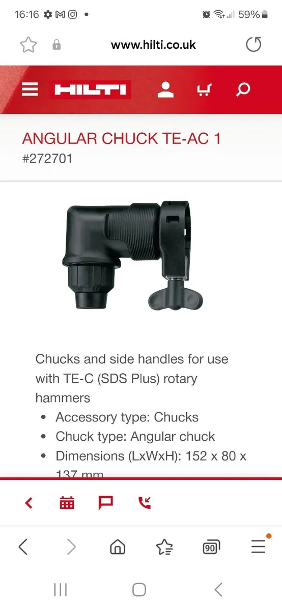 HILTI angular chuck - Image 3