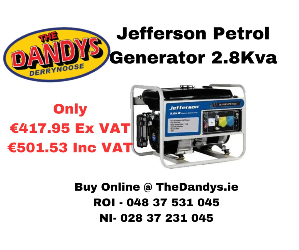 ***Lowest Cost Jefferson Generators in Ireland*** - Image 1