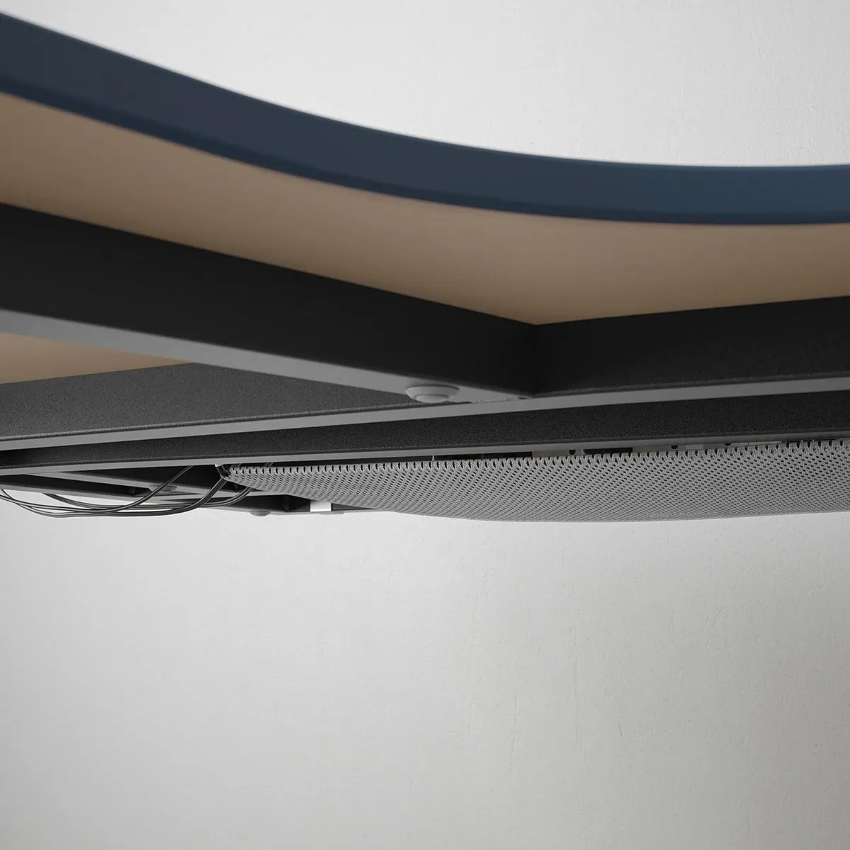 Ikea Curved Right Hand Corner Desk in White - Image 2