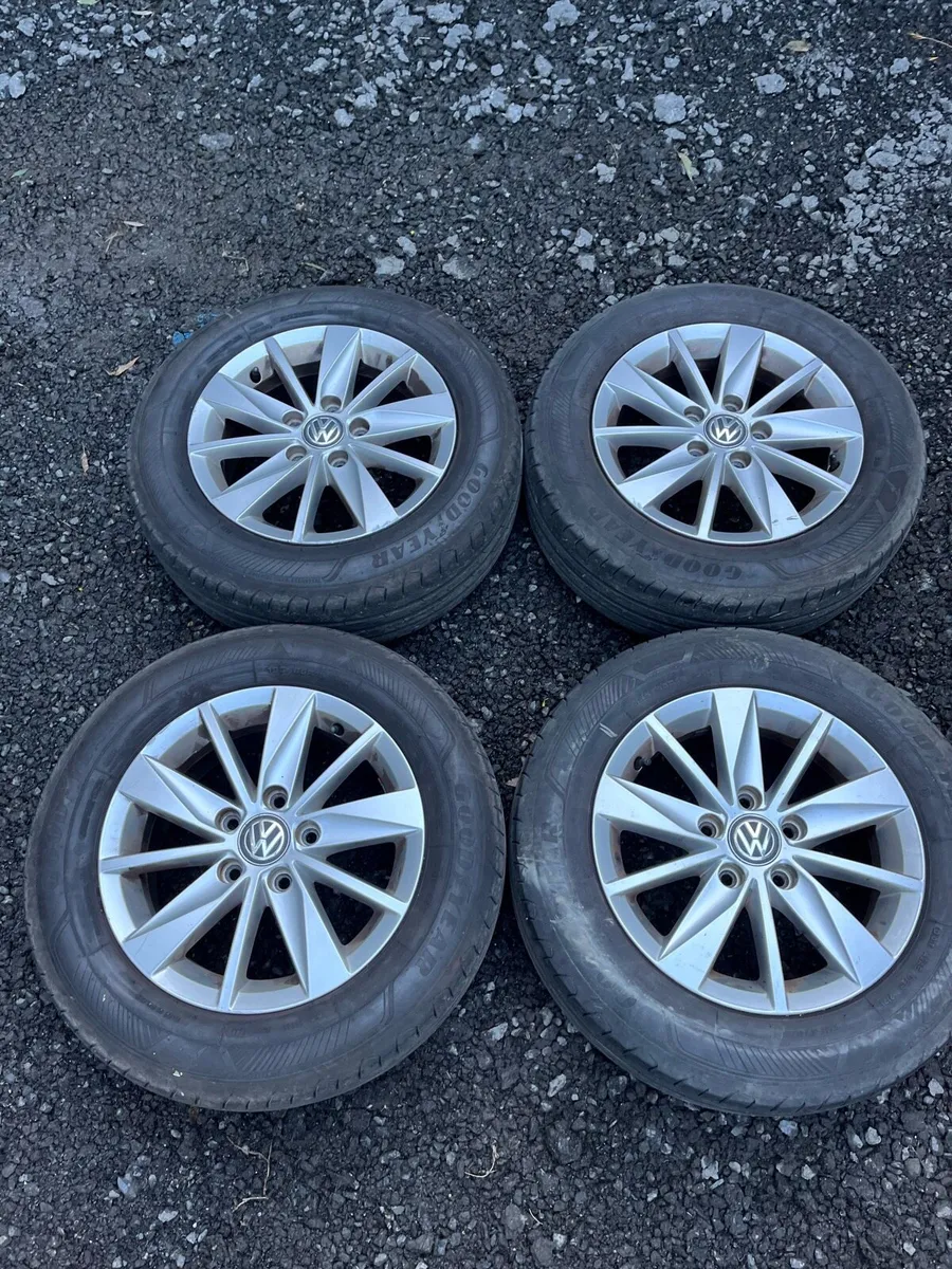 15’ Genuine VW GOLF CADDY 5x112 alloy wheels - Image 1