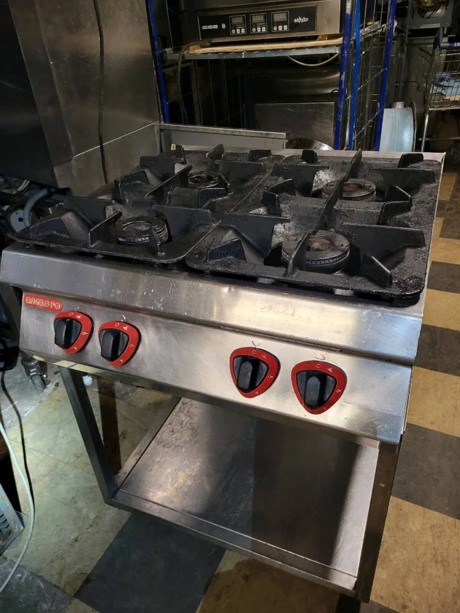 Cooker 4 Burner Nat. Gas Range ANGELO PO - Image 1