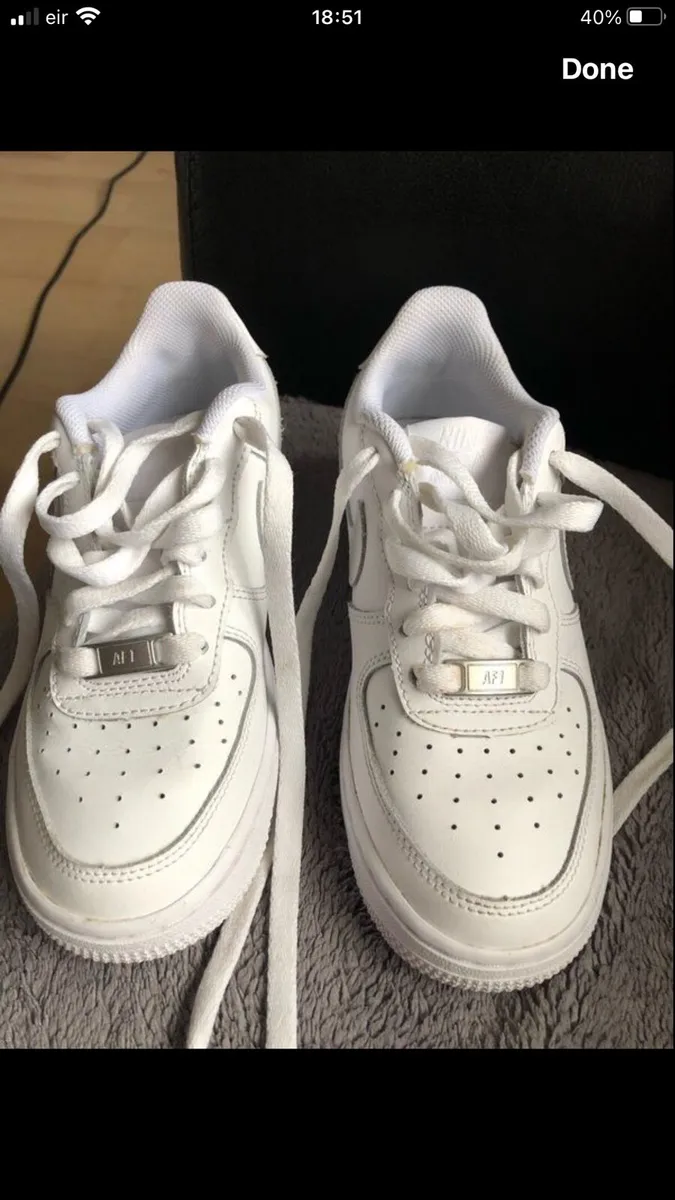 Boys / Girls air force trainers size 2 €25 - Image 1