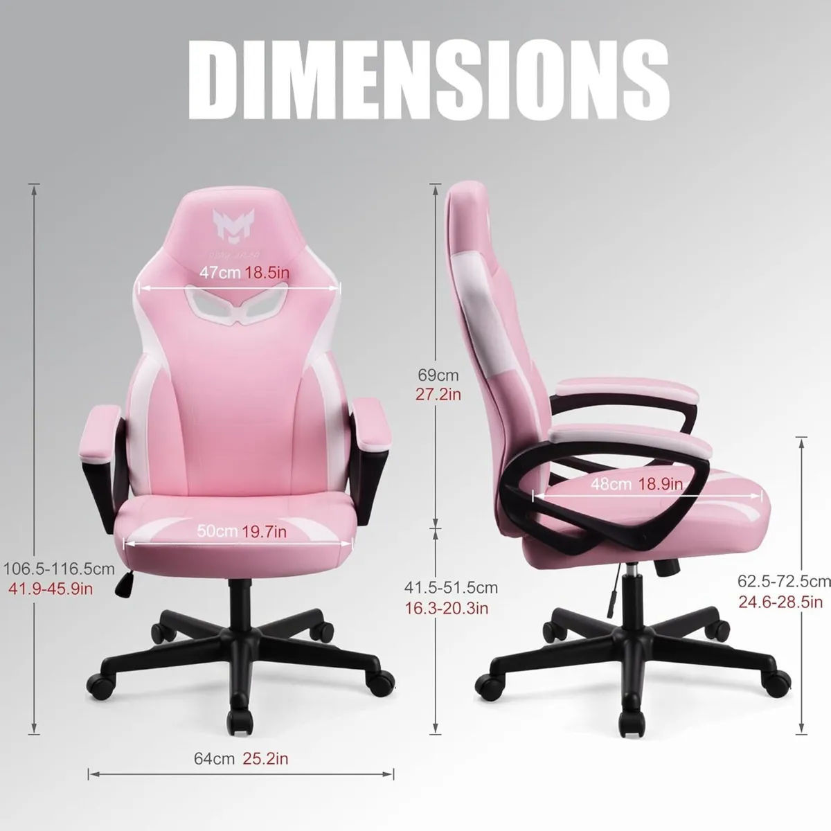 Ergonomic high back seat with breathable mesh - Image 3