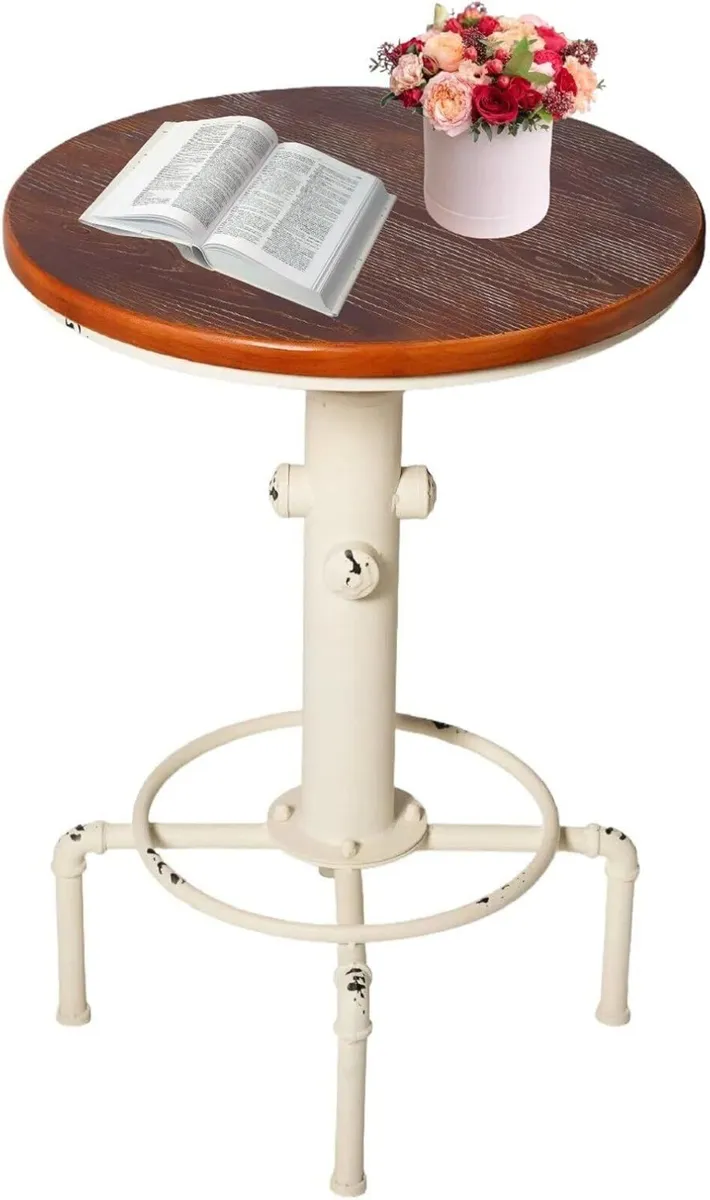 Industrial Bar Table 31.5-41.3 Adjustable Pub - Image 1