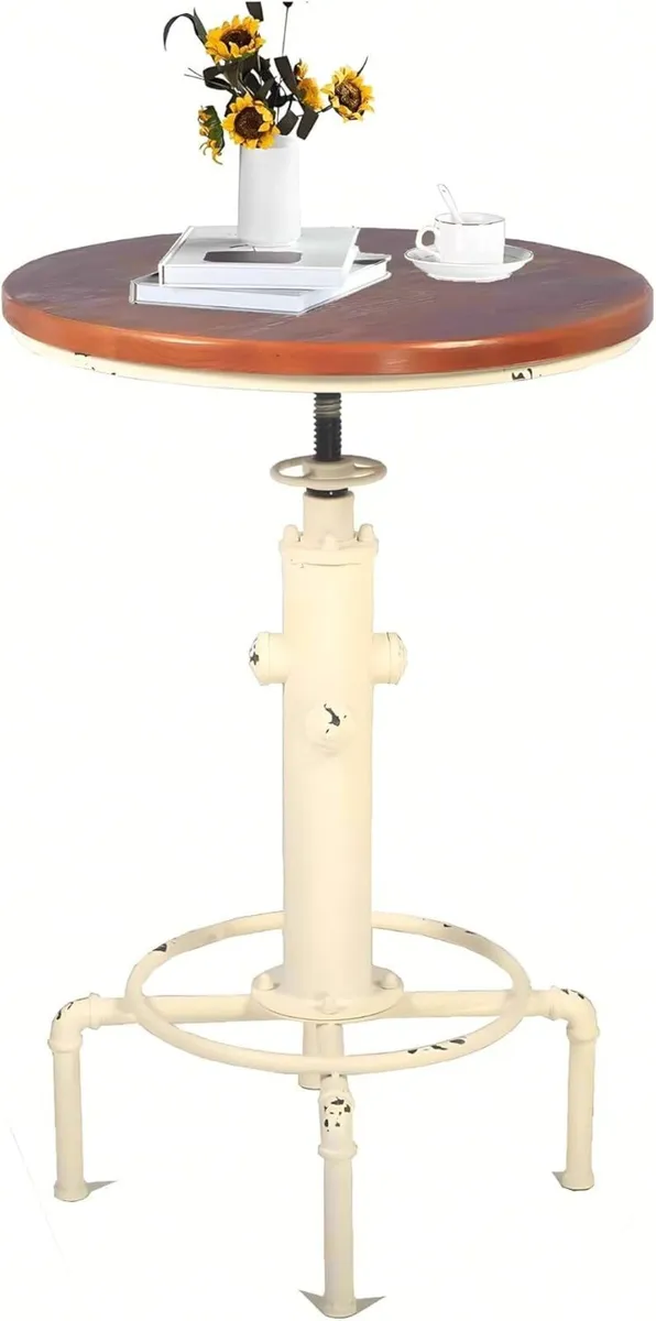 Industrial Bar Table 31.5-41.3 Adjustable Pub - Image 4