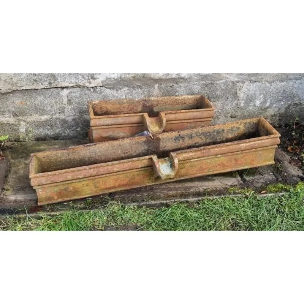 Pair of Cast Iron Hoppers KAS1146 - Image 1