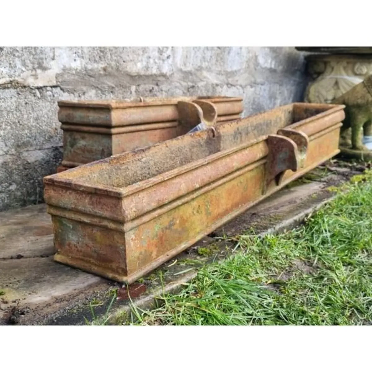 Pair of Cast Iron Hoppers KAS1146 - Image 2