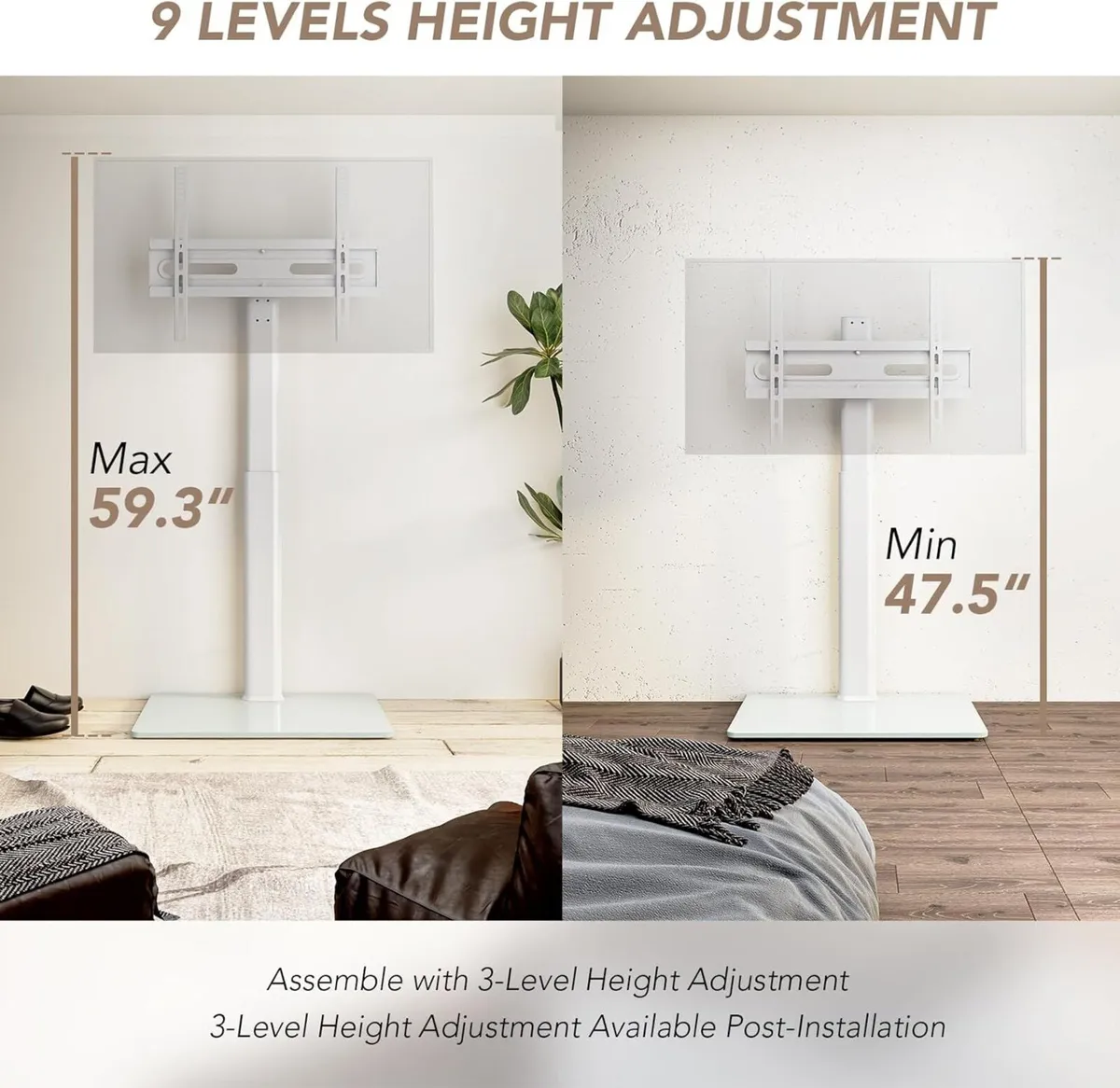 Universal Floor TV Stand with Mount 70 Degree - Image 3