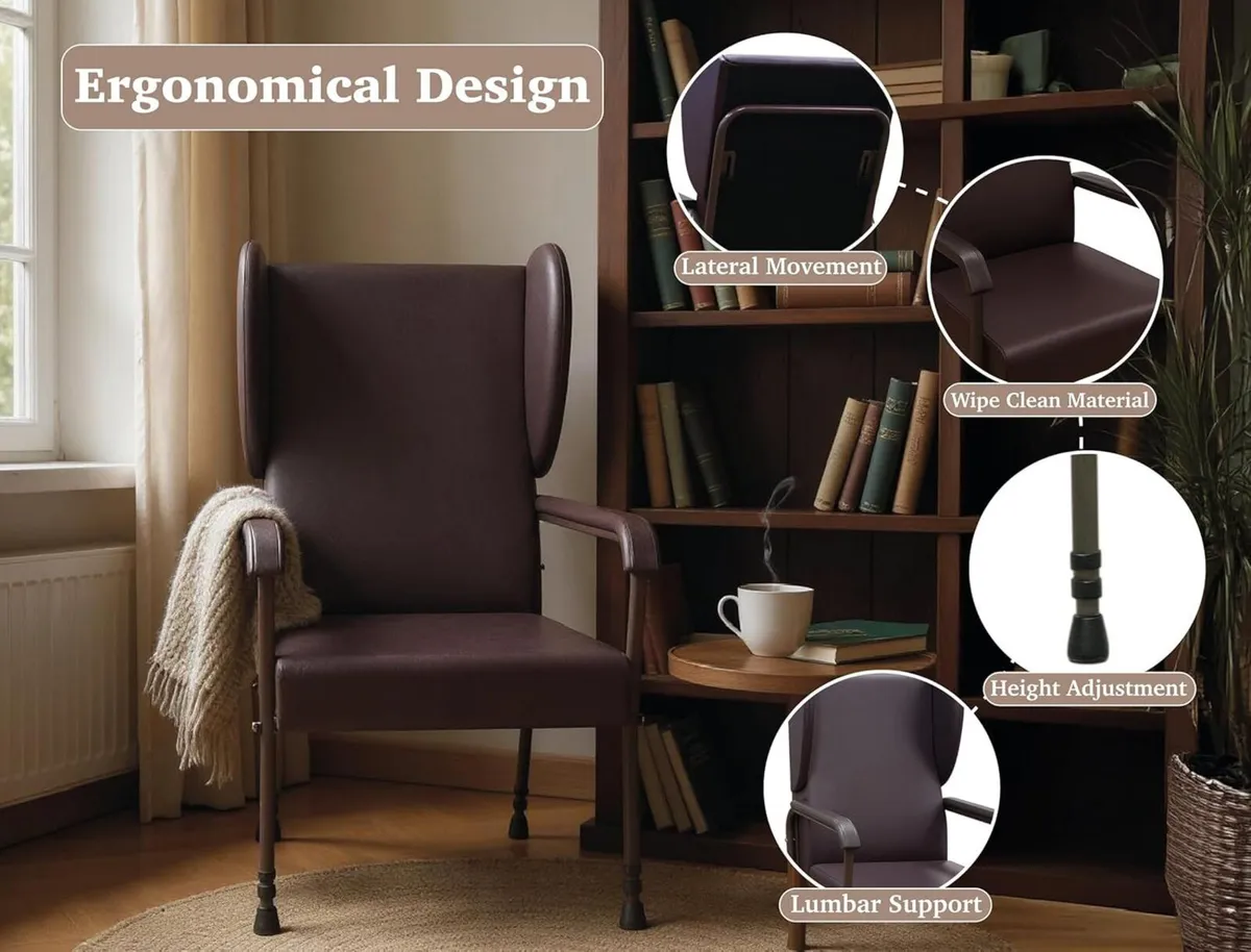 Chesterfield Orthopaedic High Back Seat Chair - Image 3