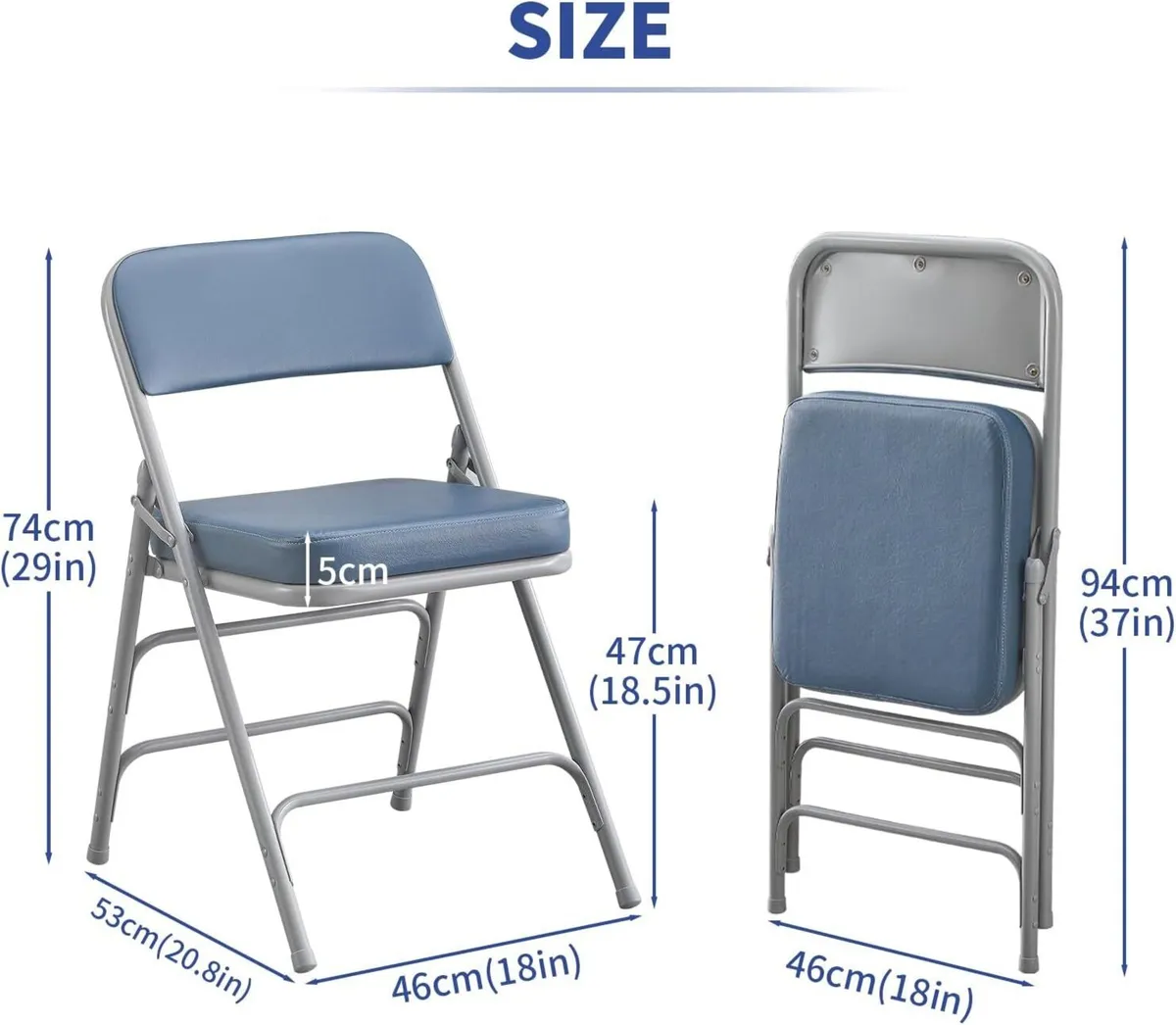 Folding Chairs Ultra Thick Padded Foldable Chair - Image 3