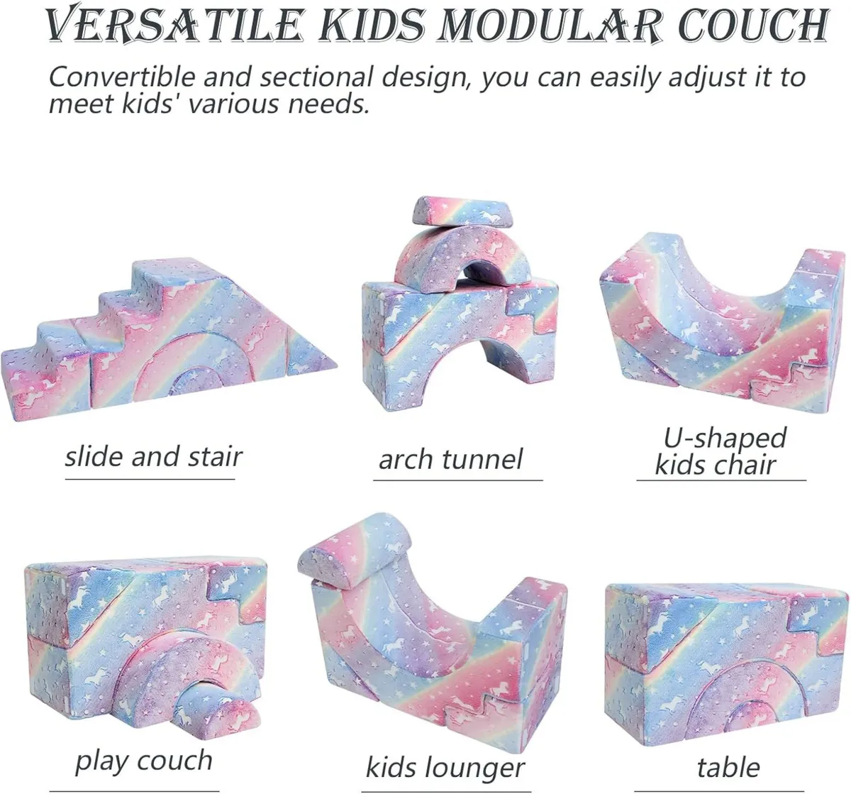 Kids Play Sofa Foam Climbing Modular Toddler - Image 4