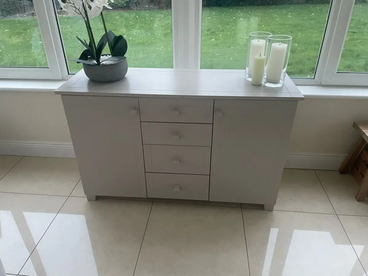 dining table 6 chairs and a dresser - Image 2