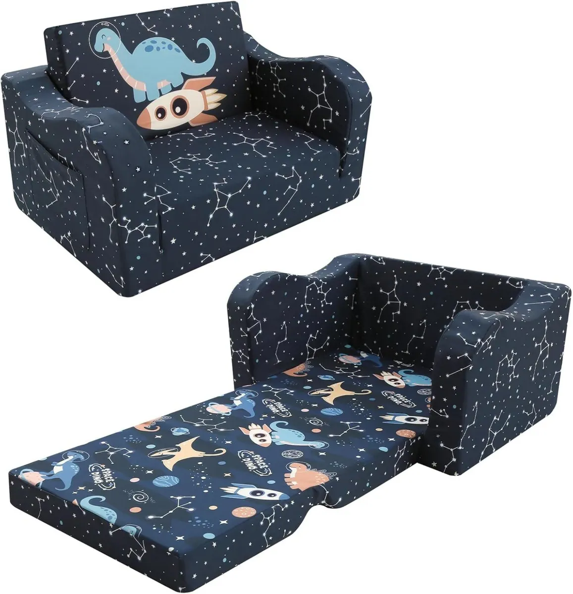 Kids Sofa Foldable Comfy Toddler Chair for - Image 1