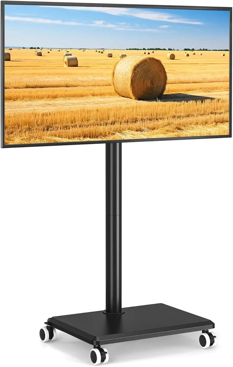 TV Stand on Wheels for 27-55 Inch Mobile Cart - Image 1