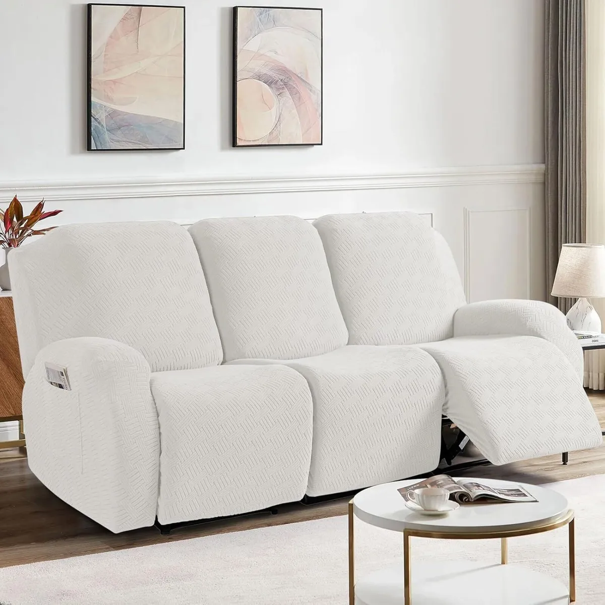 Jacquard Recliner Chair Cover Stretch Sofa - Image 1