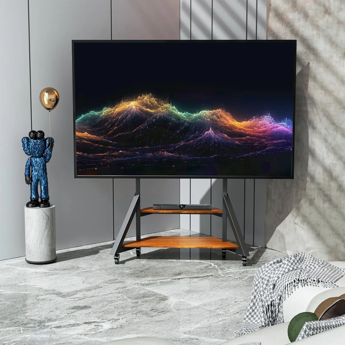 Floor TV Stand for 65-100 Inch TVs Adjustable - Image 2