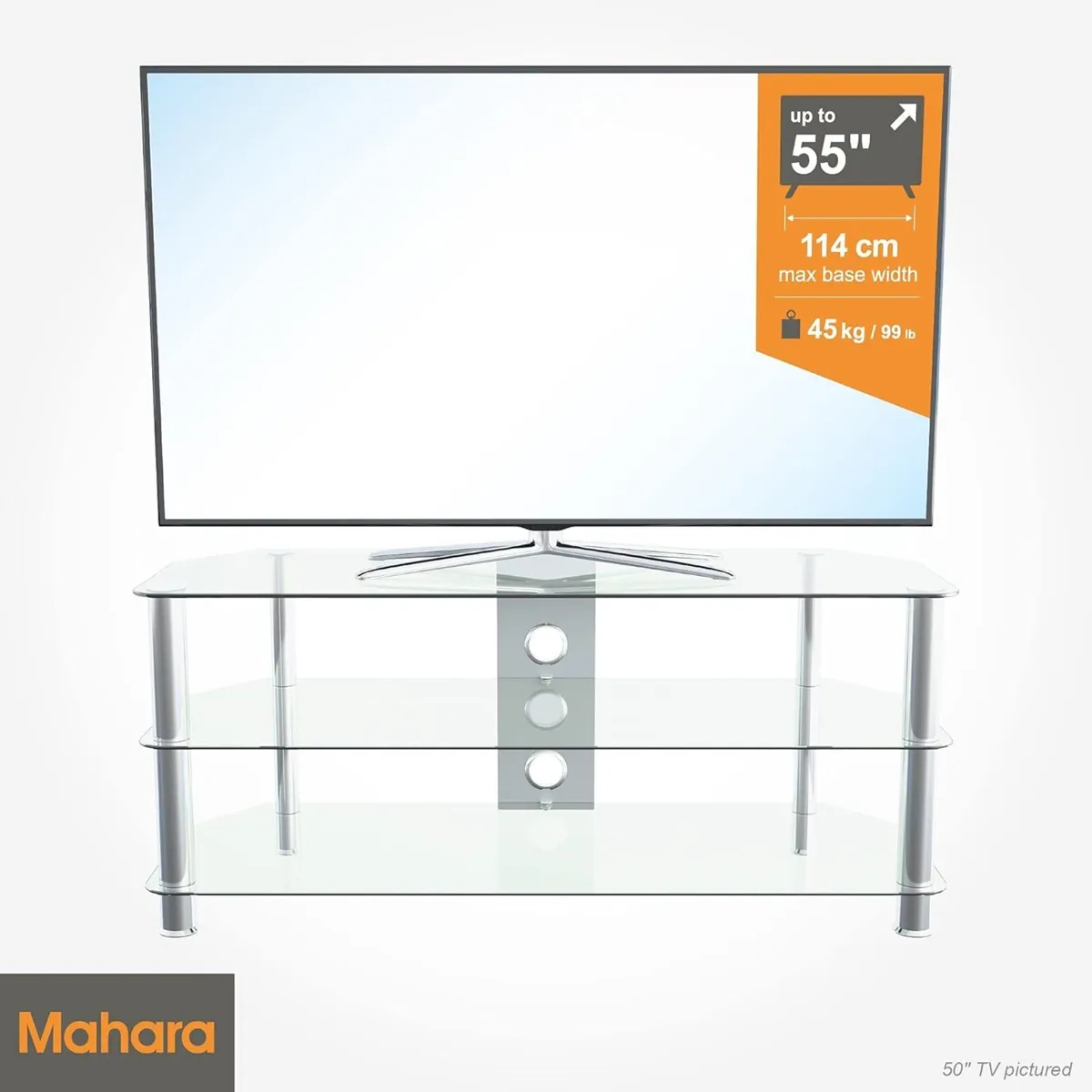 Corner TV Stand – Universal Unit 114cm wide with - Image 2