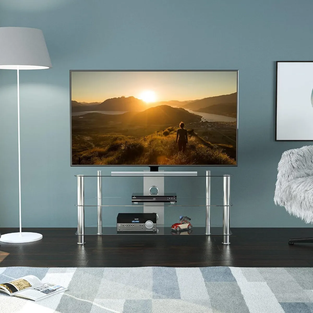 Corner TV Stand – Universal Unit 114cm wide with - Image 3