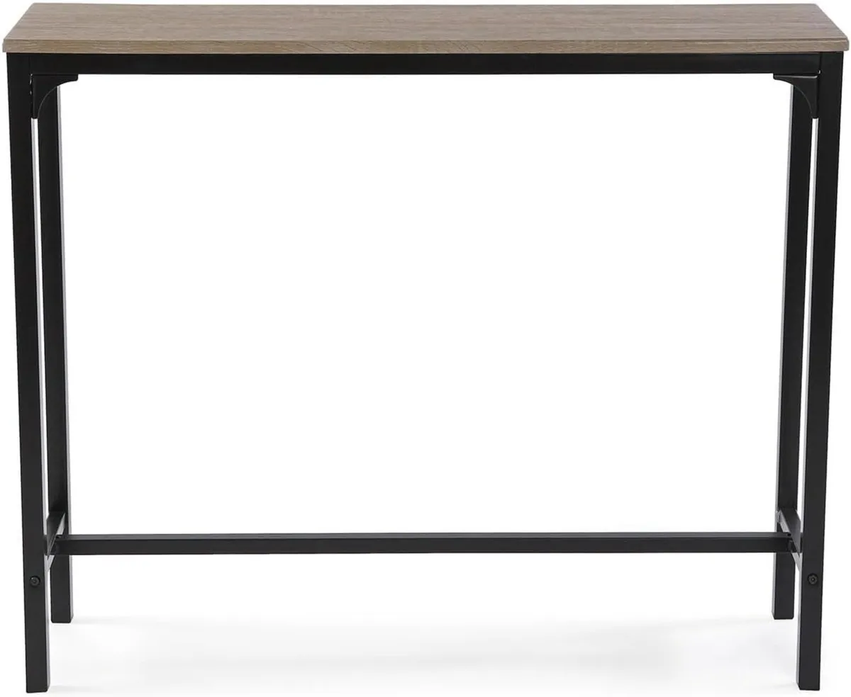 Doncaster Console Table Narrow 80x25x95cm Brown - Image 4