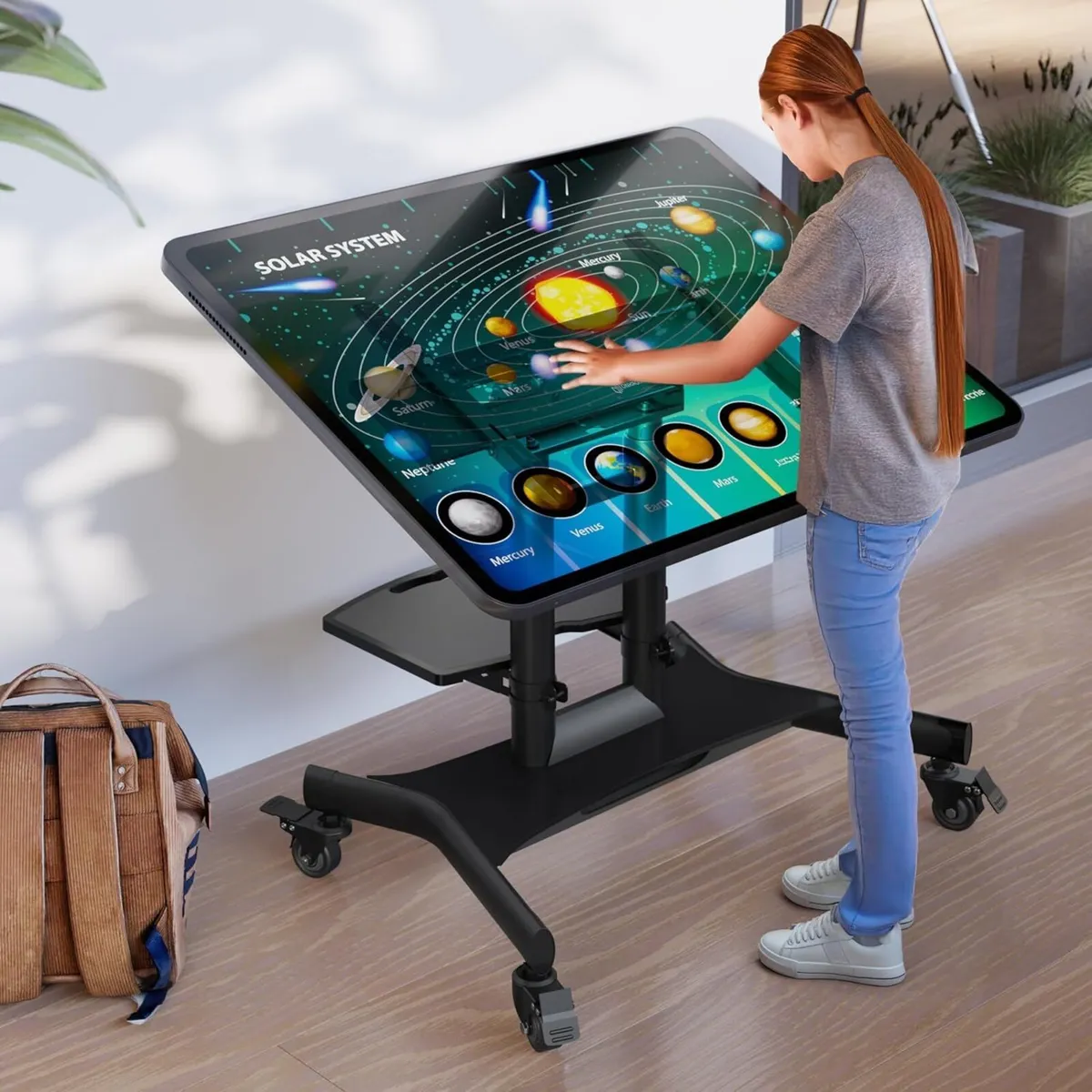 Mobile TV Stand on Wheels for 32-70 TVs - Image 3