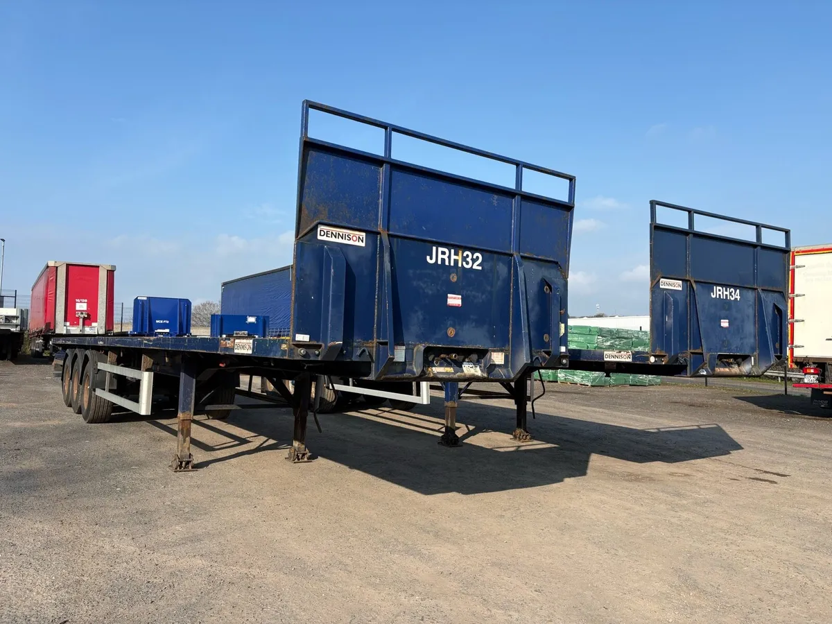 2011 Dennison 13.6MT PSK Flat Trailer - Image 1