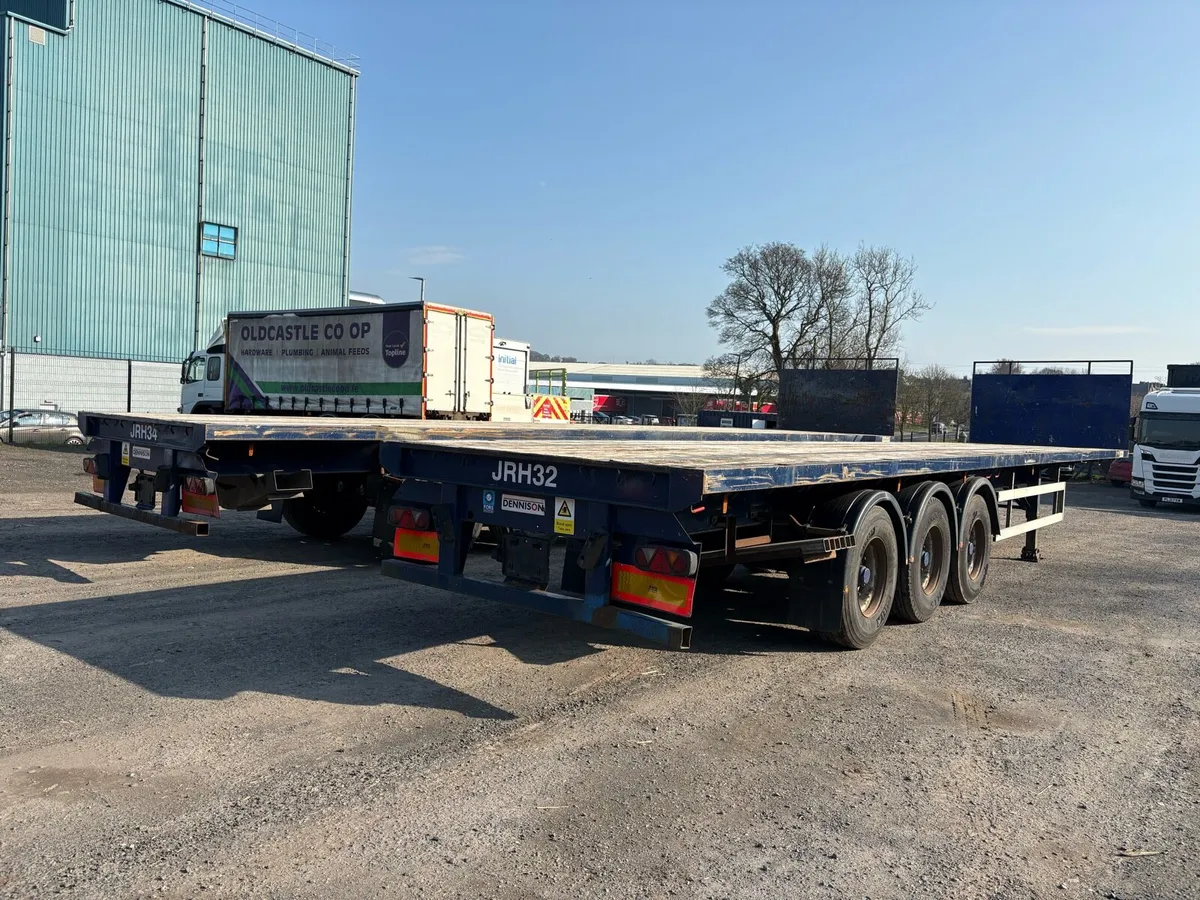 2011 Dennison 13.6MT PSK Flat Trailer - Image 3