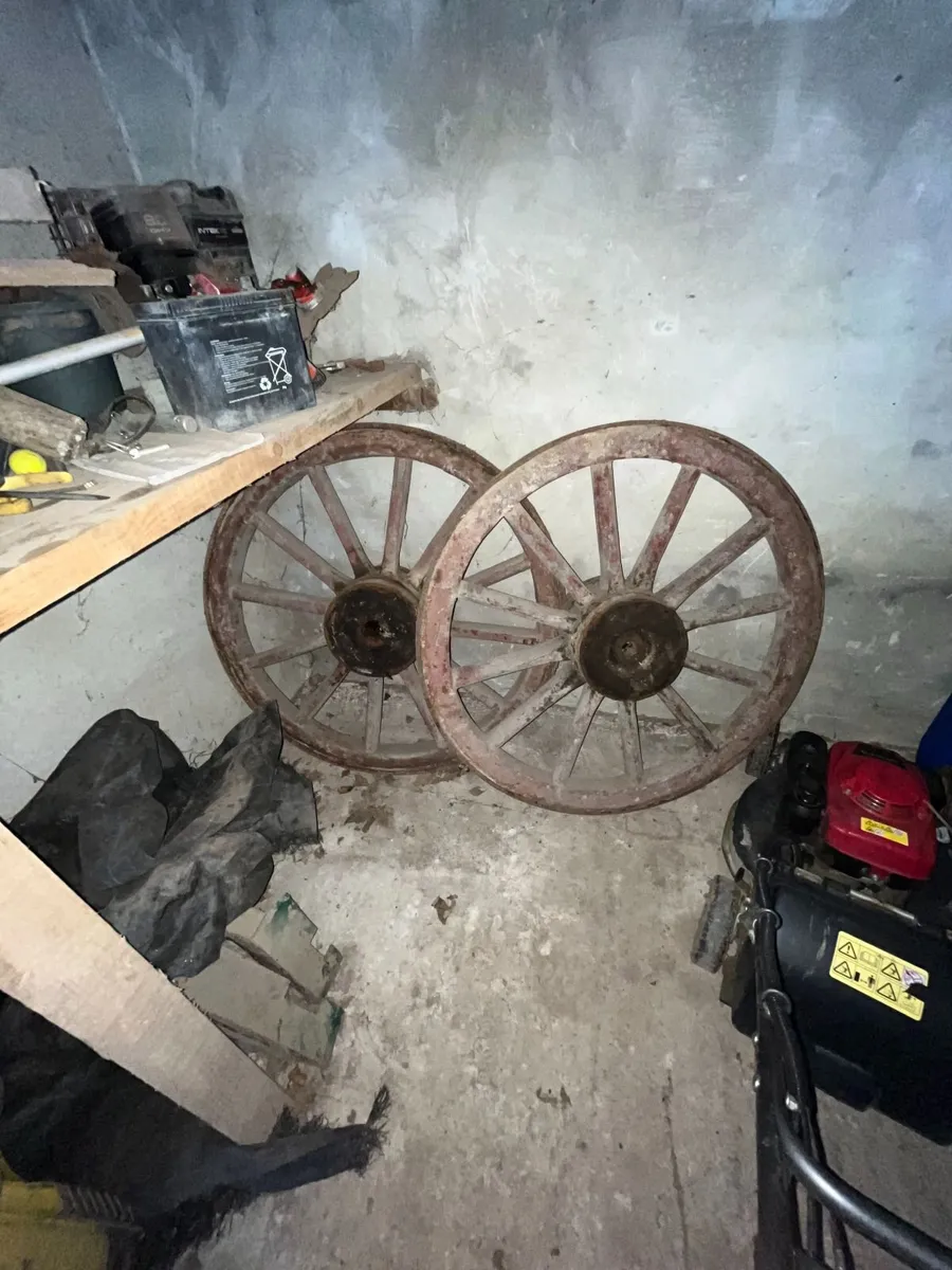 Old Cart Wheels - Image 1