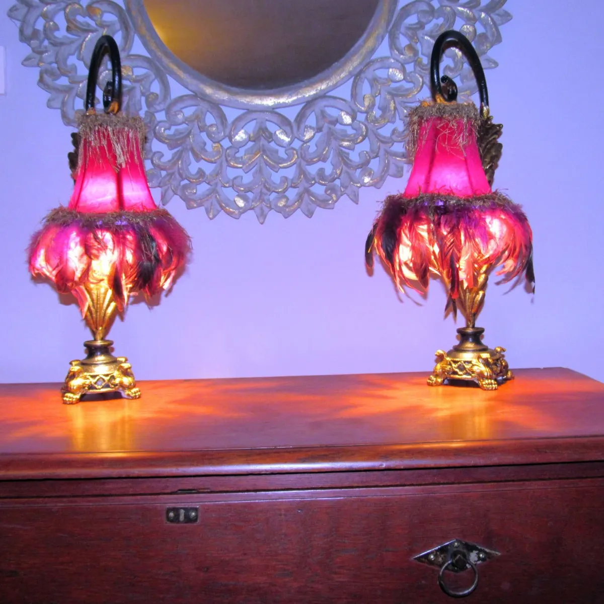 Dramatic Vintage Table Lamps Statement Lightning - Image 1