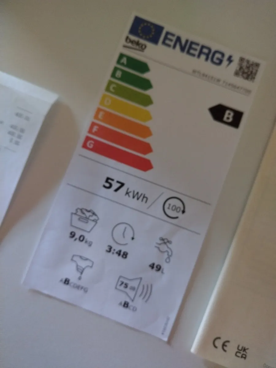 9KG BEKO Washing Machine €150 - Image 3