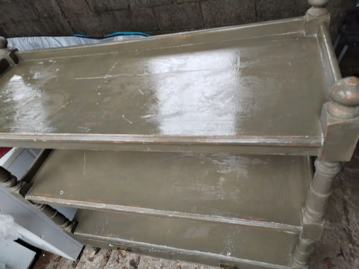 3 shelf unit on wheels - Image 1