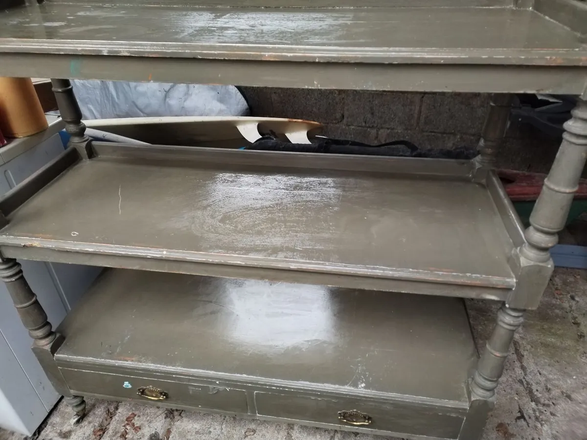 3 shelf unit on wheels - Image 2