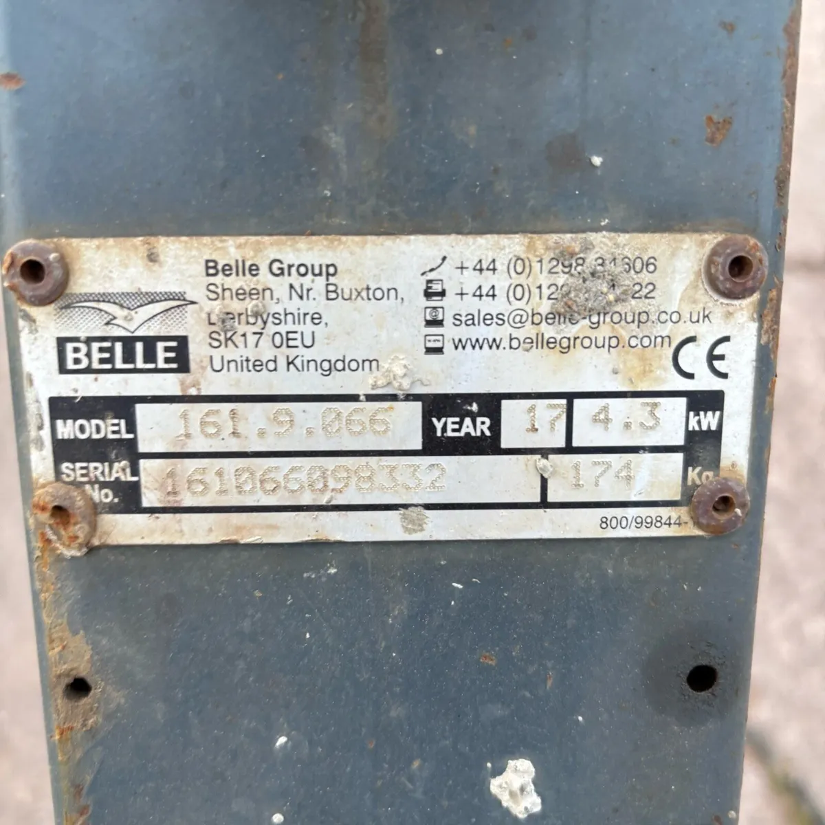 Belle Diesel Whacker plate - Image 4