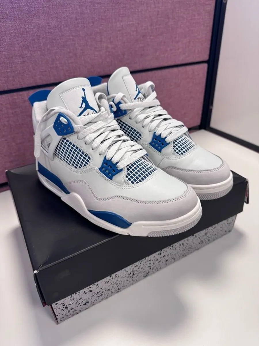 Air Jordan 4 Retro "Industrial Blue" Mens UK Size 8 - Image 2