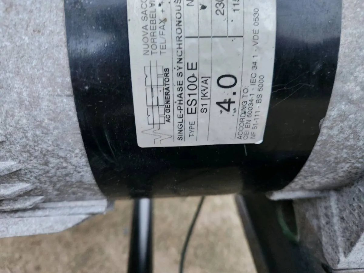 Honda/Belle 4kva Generator - Image 2