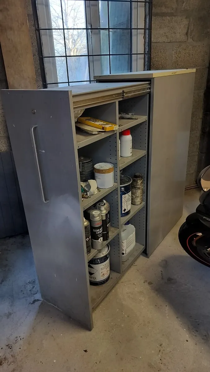 Metal vertical pull out tool cabinet - Image 1