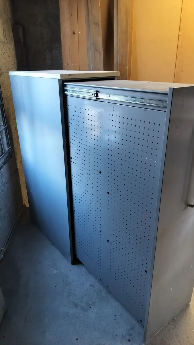 Metal vertical pull out tool cabinet - Image 2