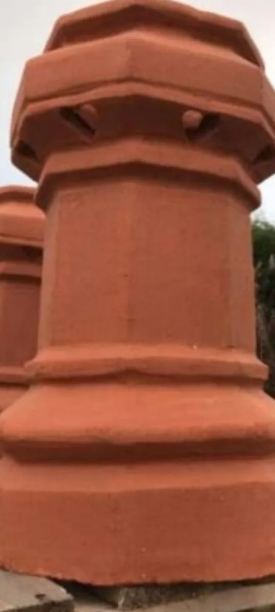 Bangor slates chimney pots floor ridge roof tiles - Image 1