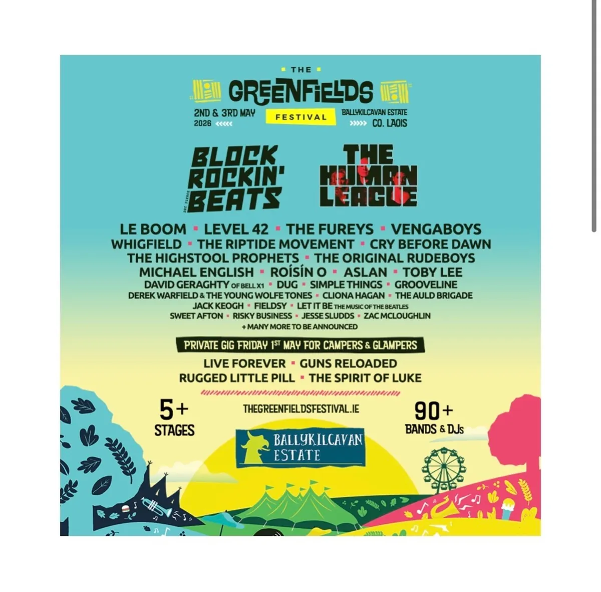 2 Greenfields Festival tickets - Image 1