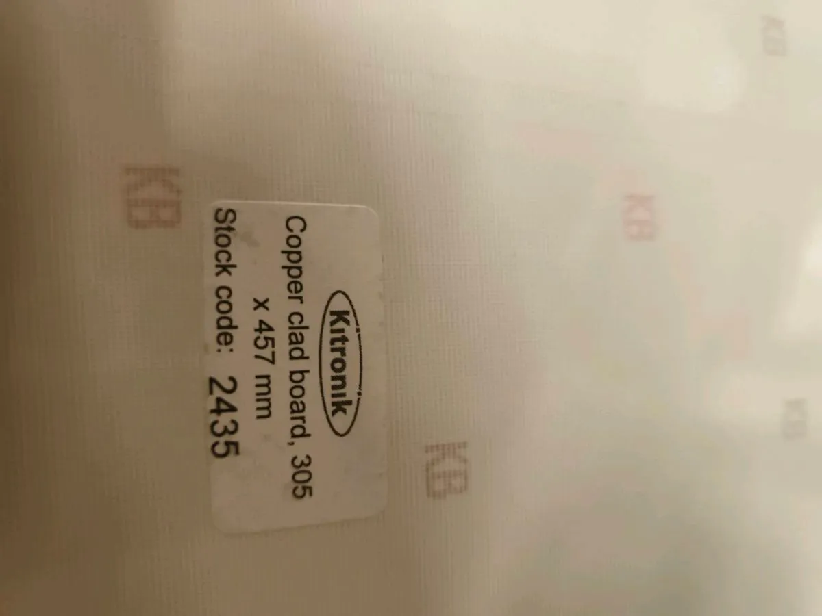 PCB board clad board copper coated plastic sheet. - Image 1