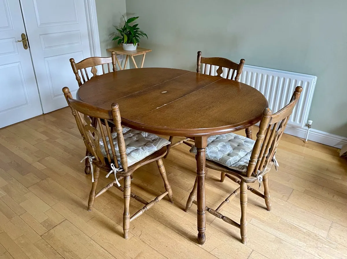 Dining table & 4 chairs - Image 2