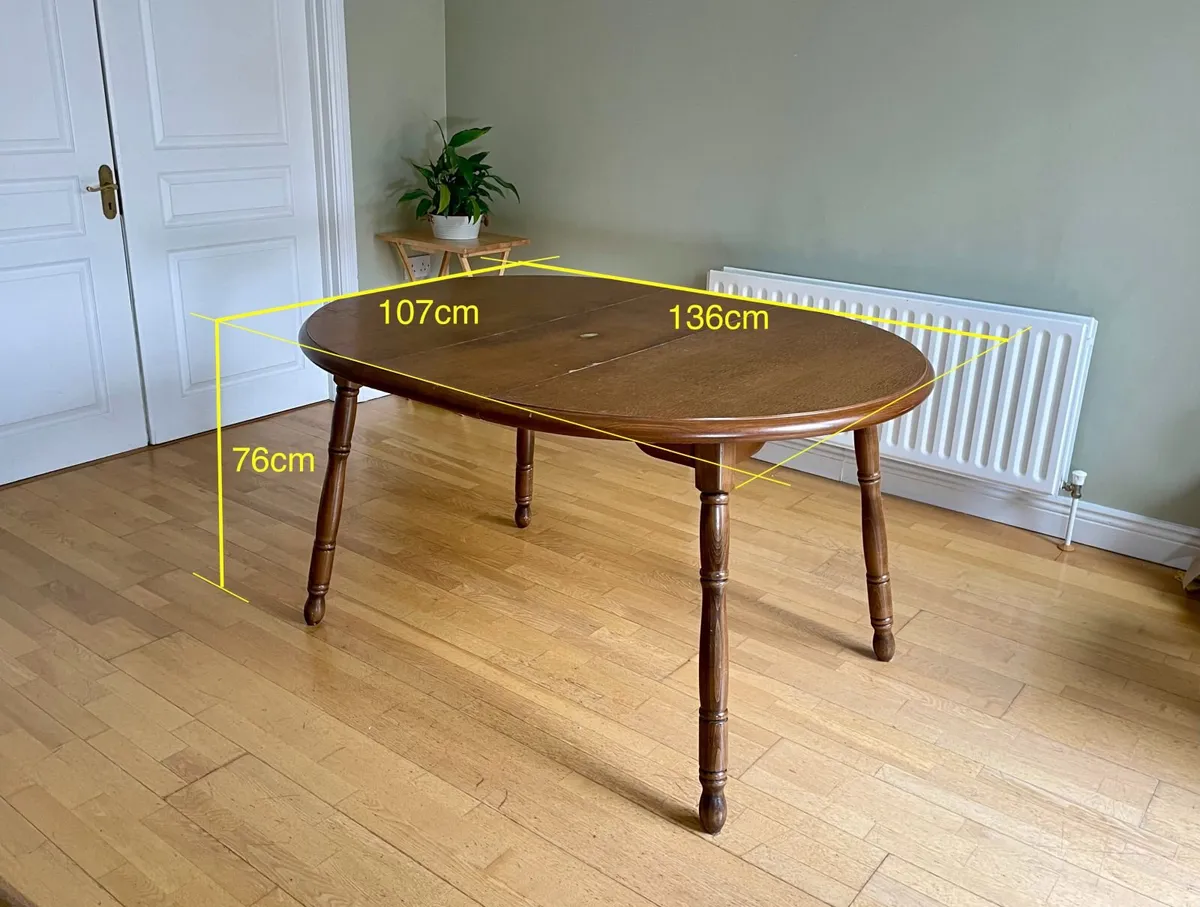 Dining table & 4 chairs - Image 3