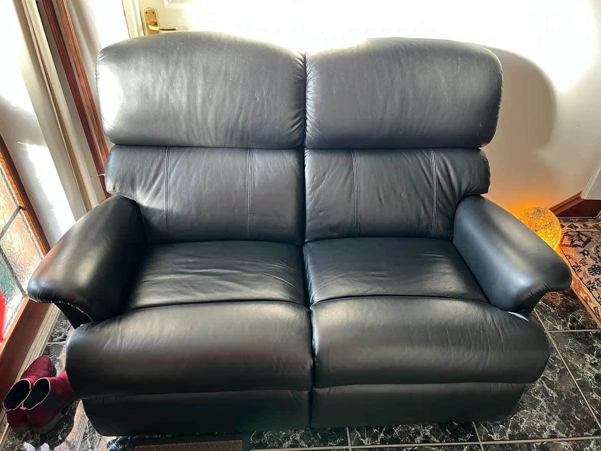 2 seat leather sofa (never used) - Image 1