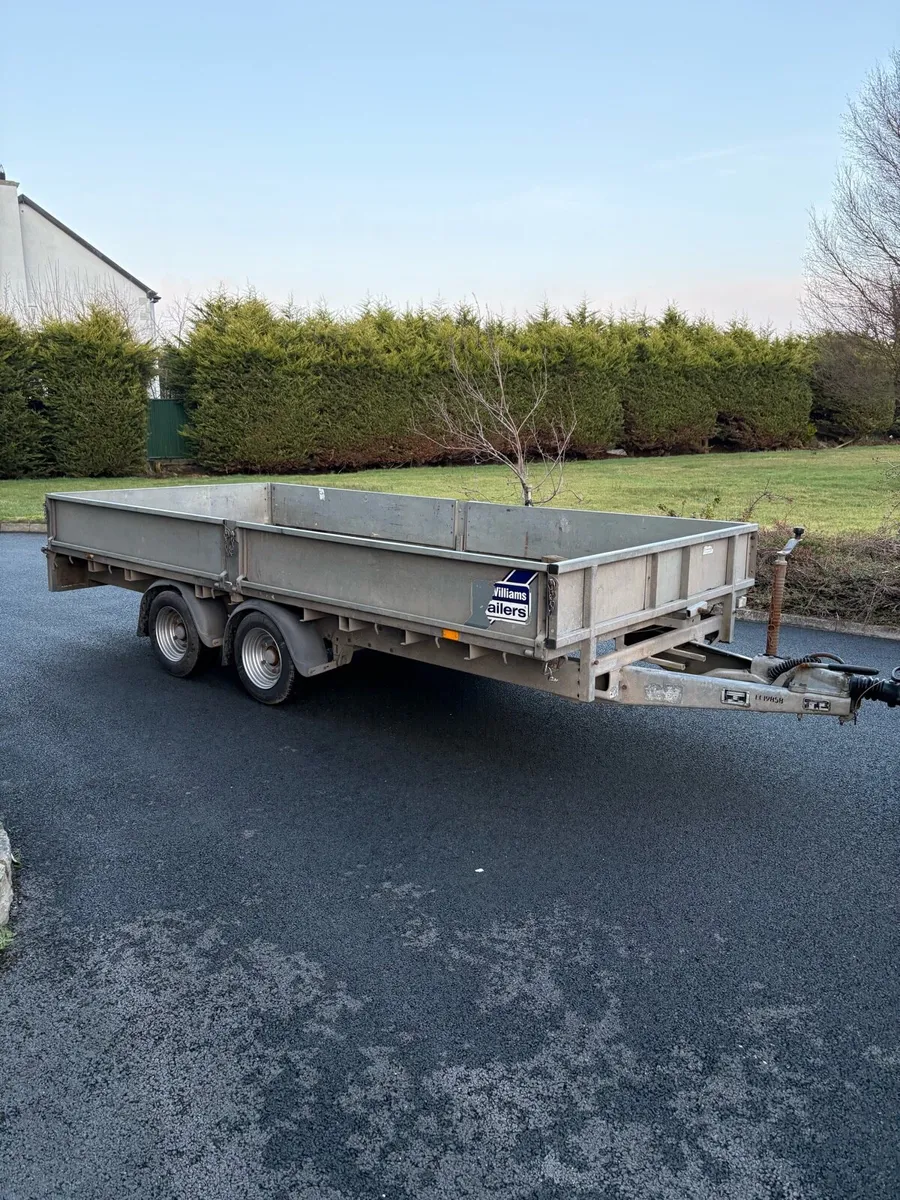 Ifor Williams dropside trailer 14ft - Image 1