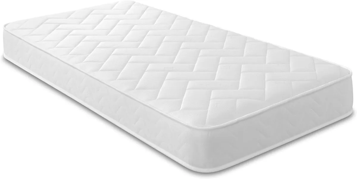 Quilted Brick Sprung Hybrid Single Mattress with - Image 3