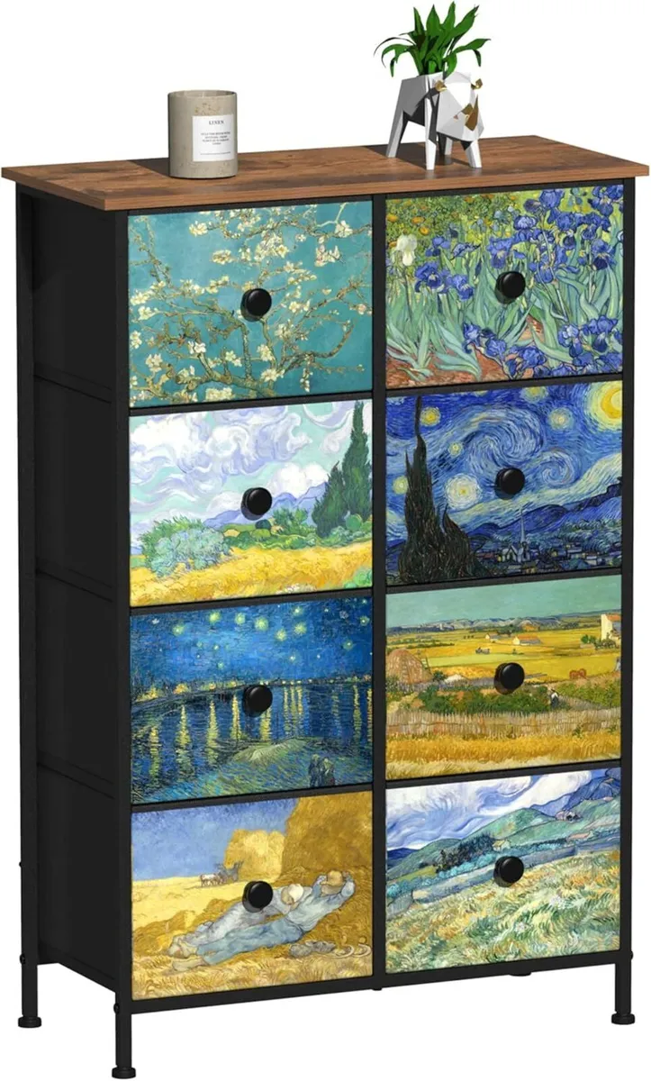 Van Gogh Drawer Dresser for Bedroom Chest of - Image 1