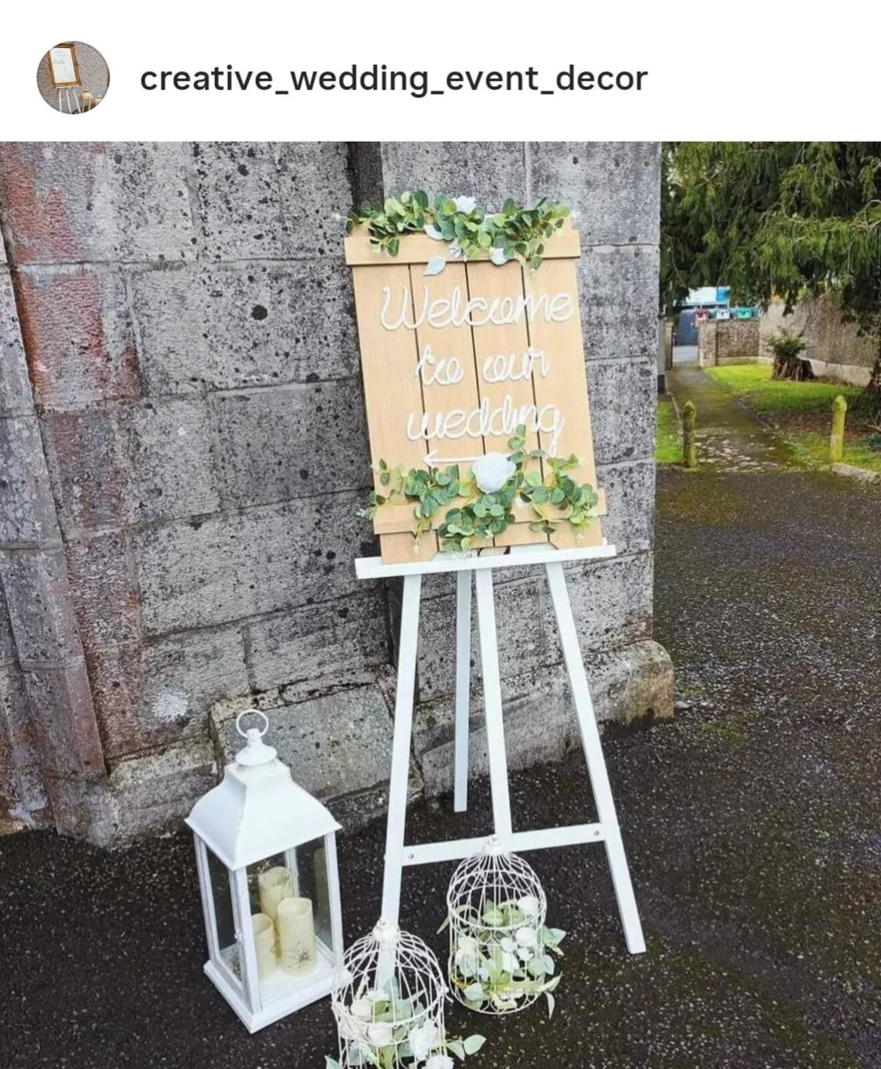 Wedding Welcome Sign Set for Hire