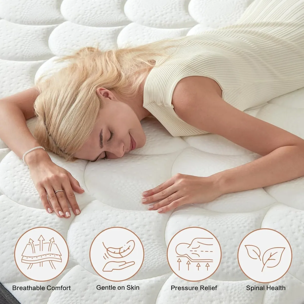 Firm Single Mattress 3FT 10 Inch Memory Foam - Image 3