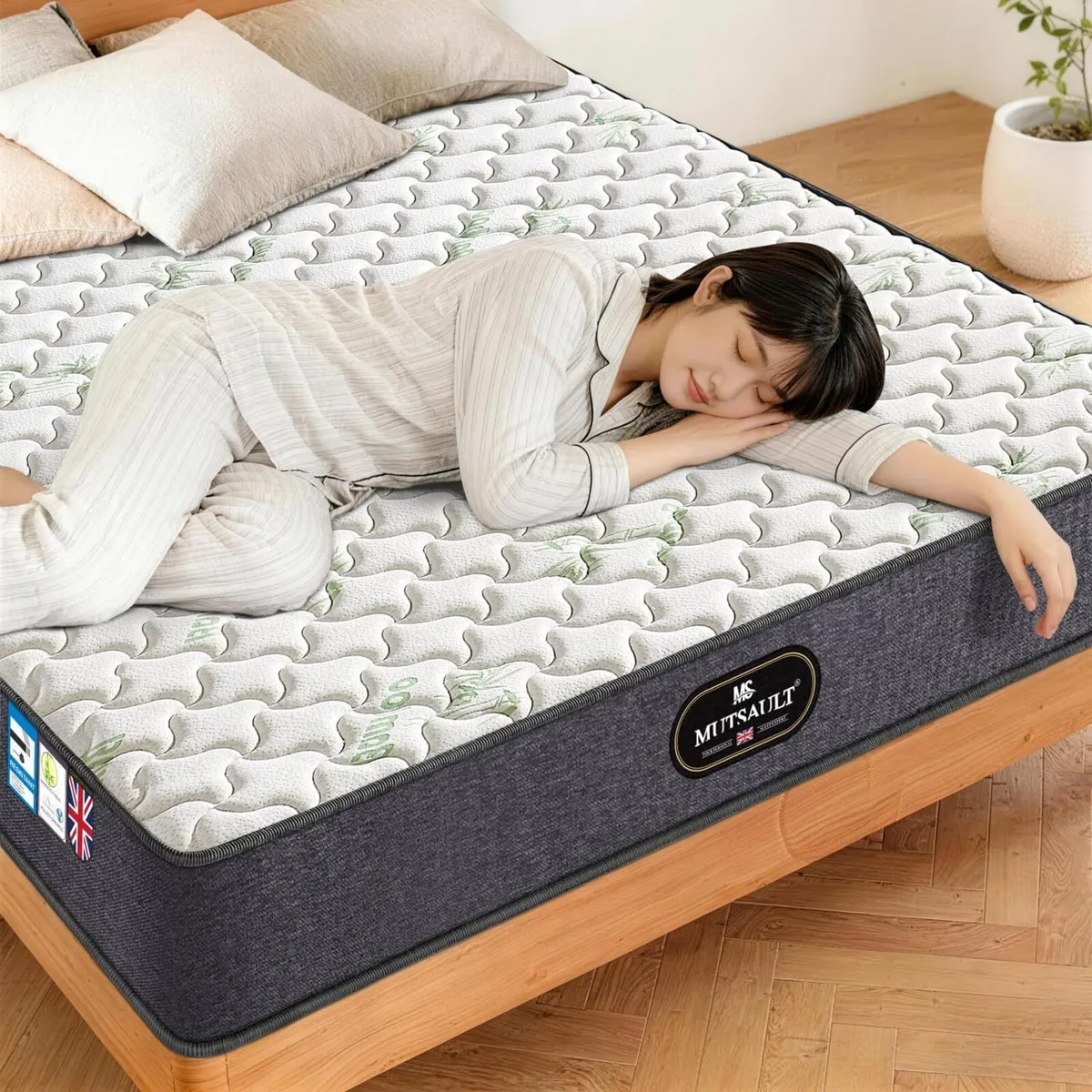 Small Single Mattress 2FT6 Hybrid Pocket Sprung - Image 1