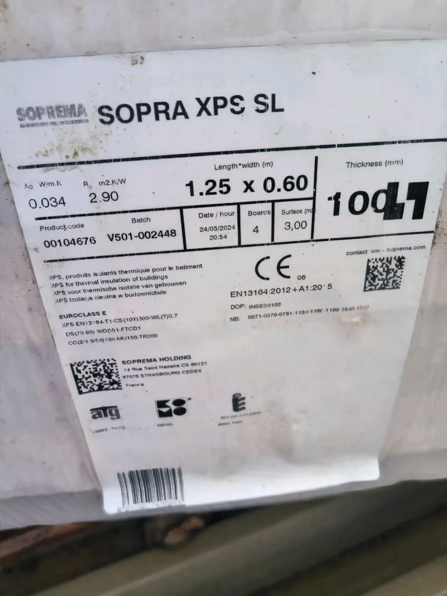 Sopra xps insulation 100mm - Image 1