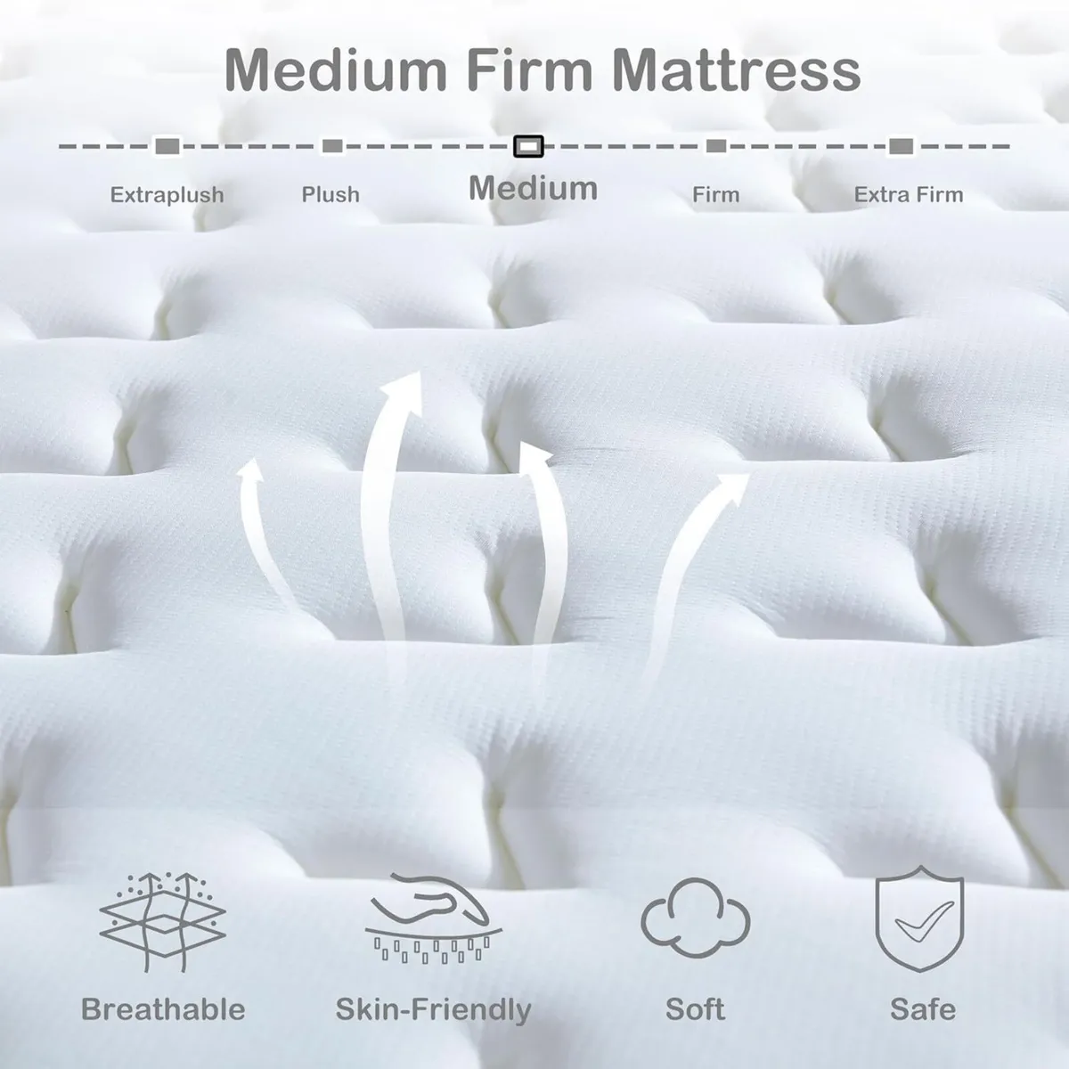 10 Inch Single Size Mattress in a Box Hybrid - Image 2